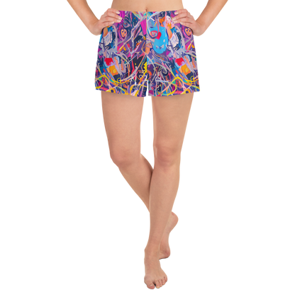 Women’s Athletic Shorts - Vibrant Fusion