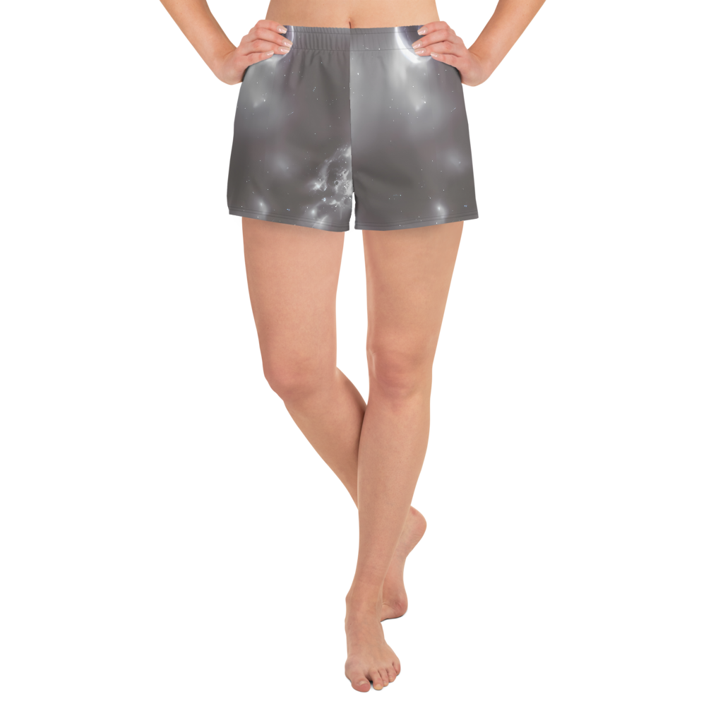 Women’s Athletic Shorts - Silver Nebula