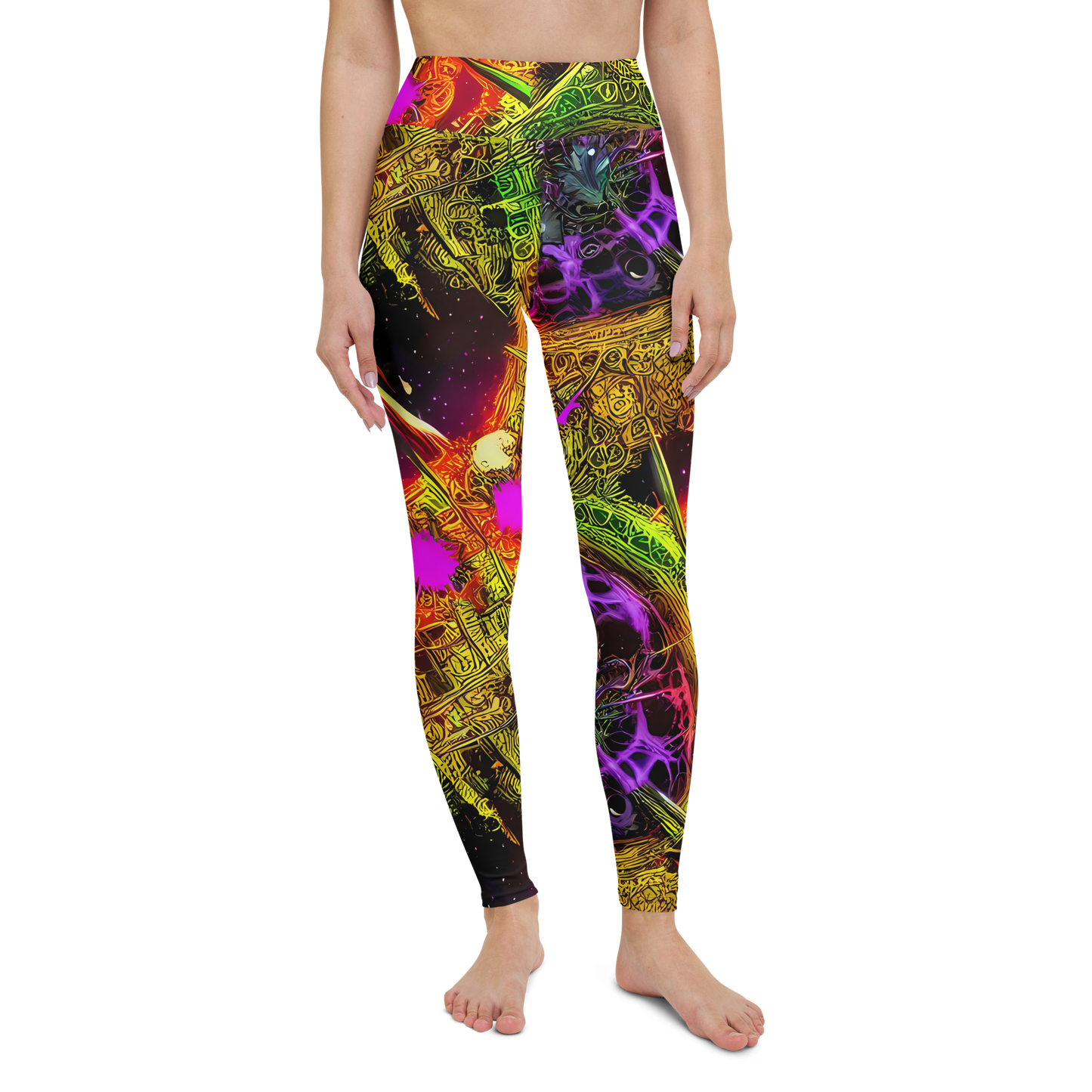 Yoga Leggings - Neon Glyphworks