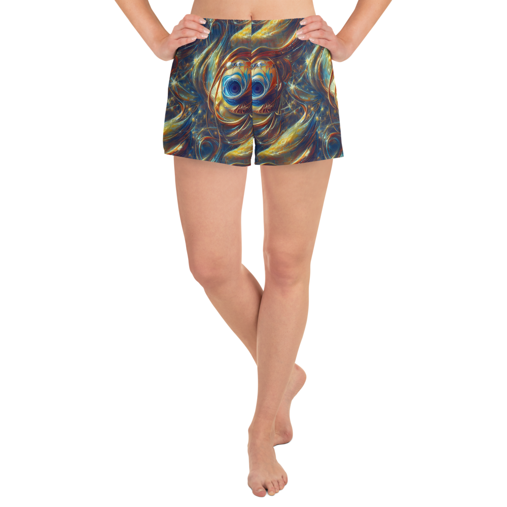 Women’s Athletic Shorts - Celestial Vortex