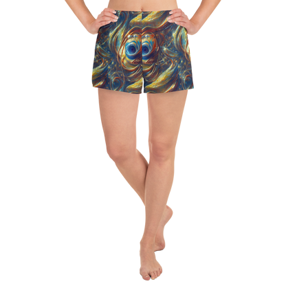 Women’s Athletic Shorts - Celestial Vortex