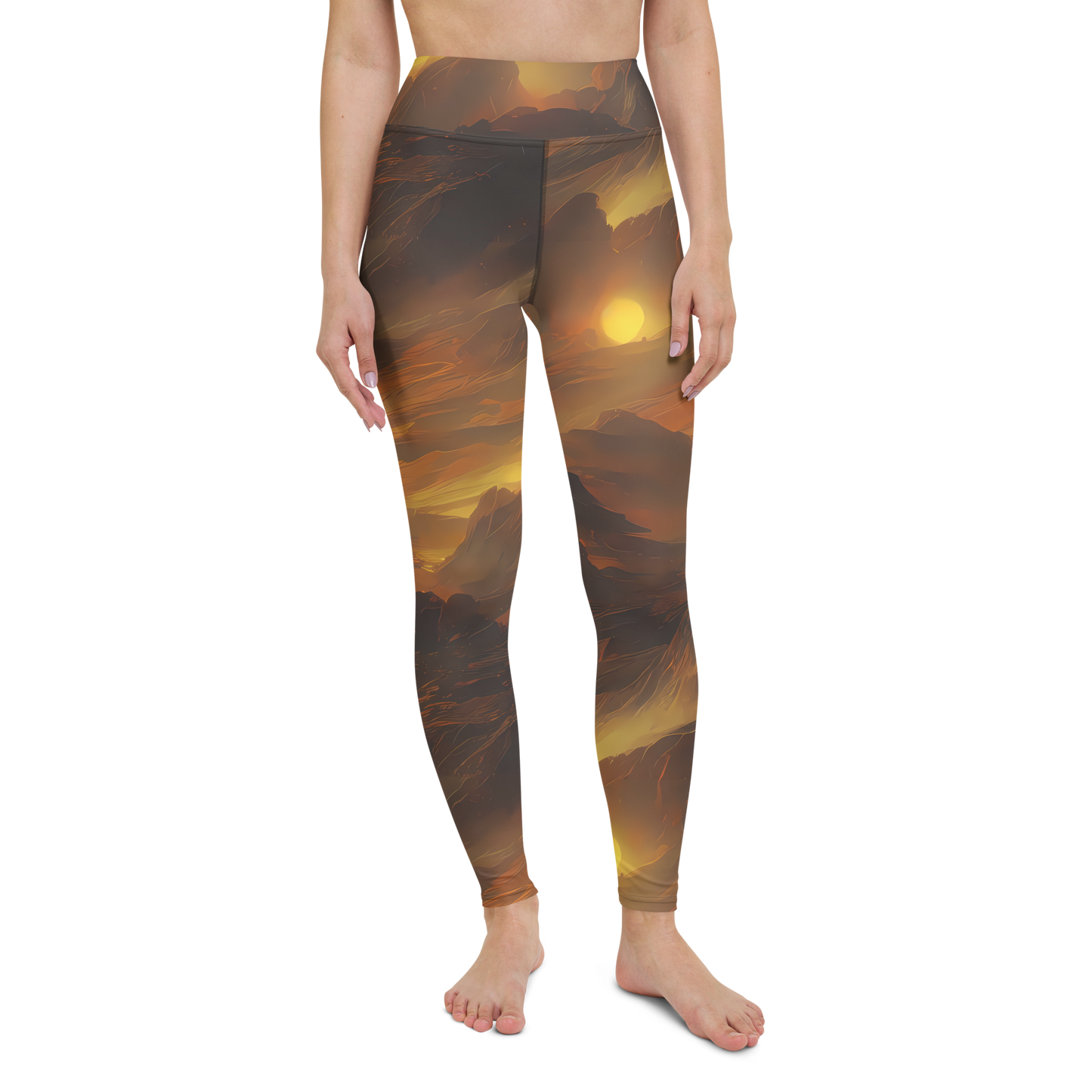 Yoga Leggings - Sunset Shores