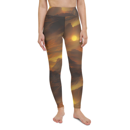 Yoga Leggings - Sunset Shores