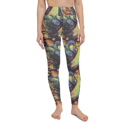 Yoga Leggings - Cosmic Scream