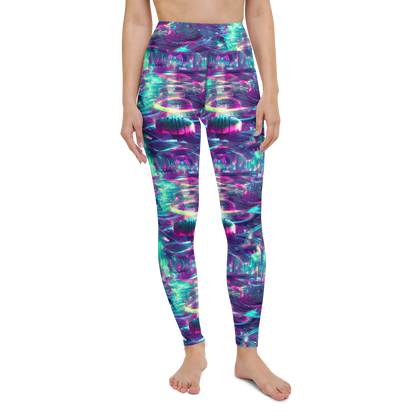 Yoga Leggings - Synthwave Surge