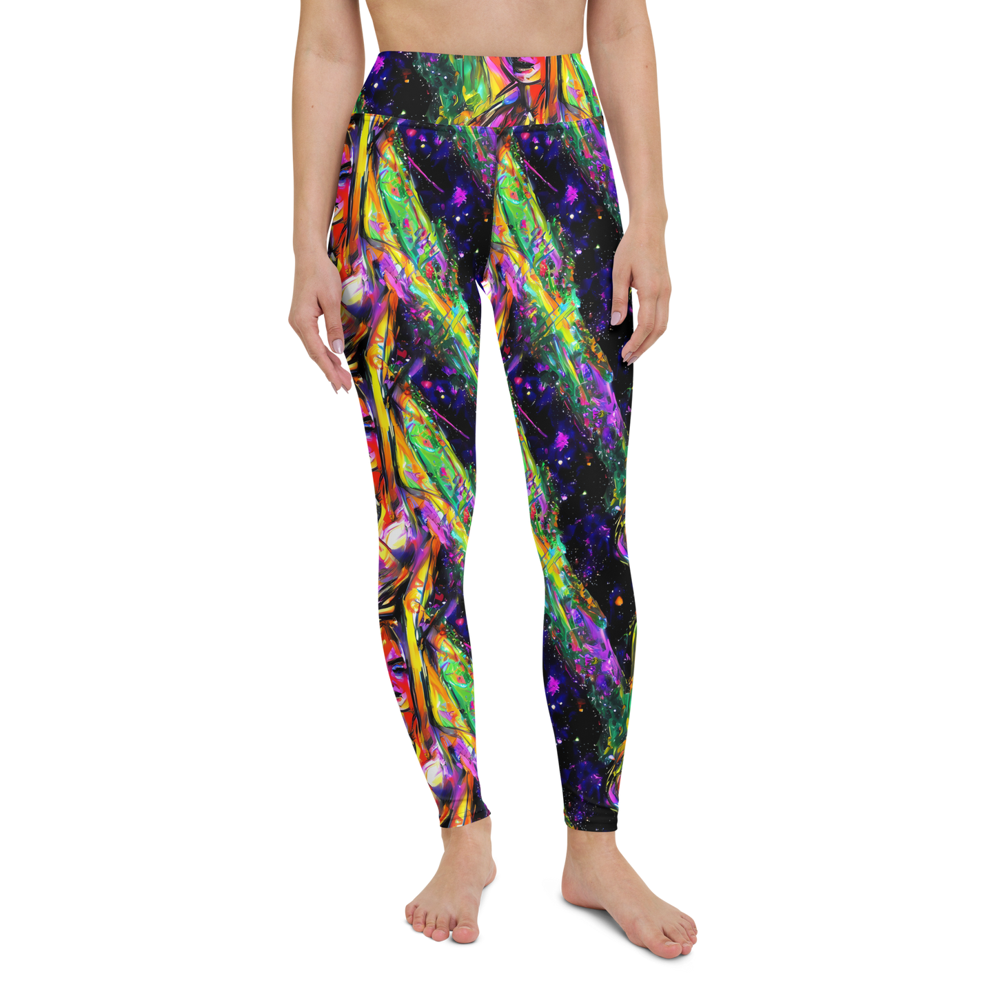 Yoga Leggings - Galactic Flamenco