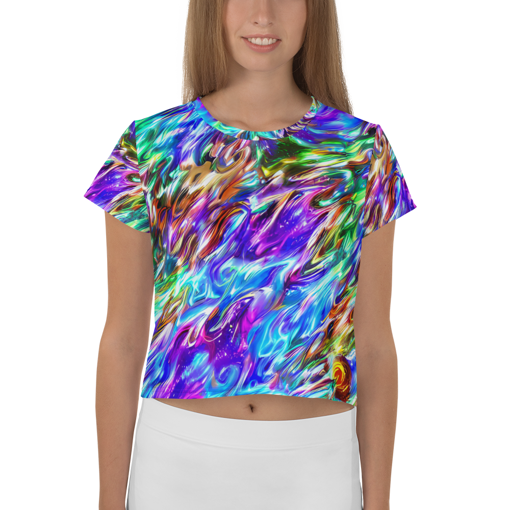 Women's Crop Tee - Faini Whirlwind