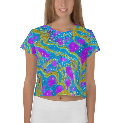 Women's Crop Tee - Mystic Waves