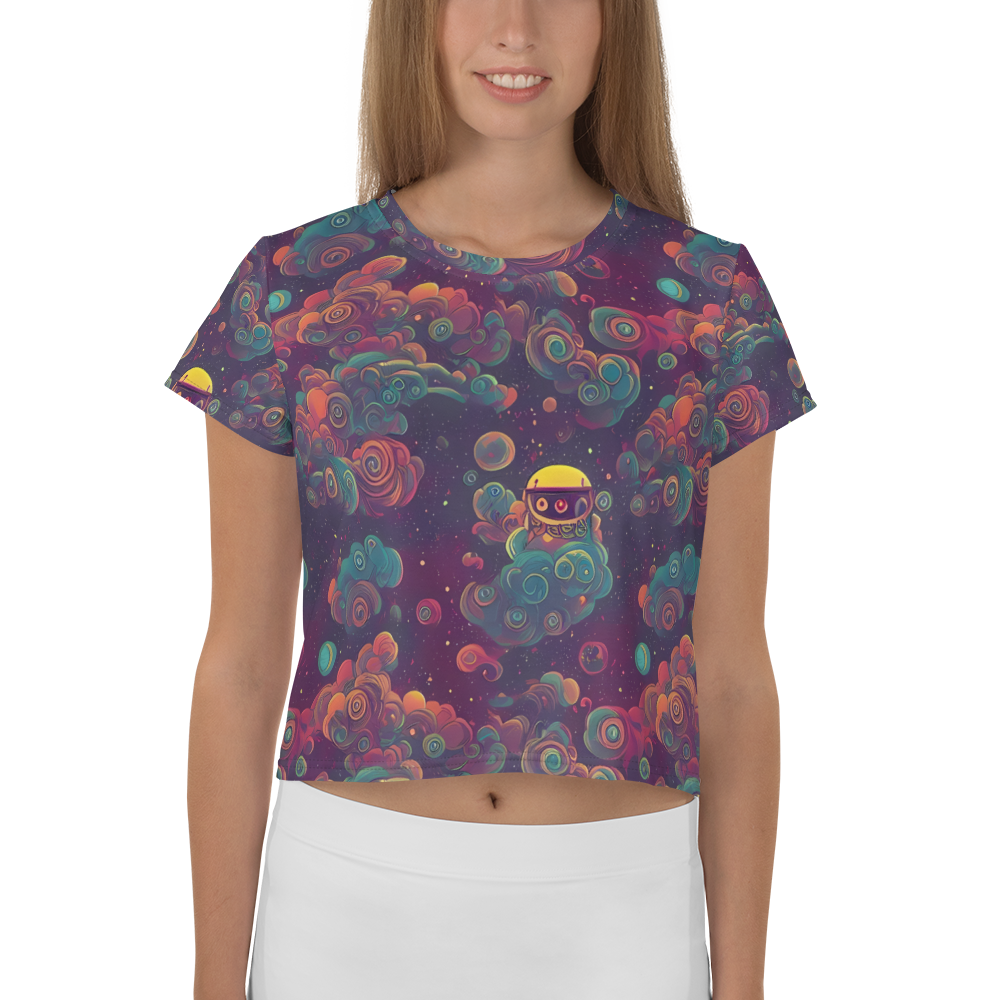 Women's Crop Tee - Nebula Dreamscape