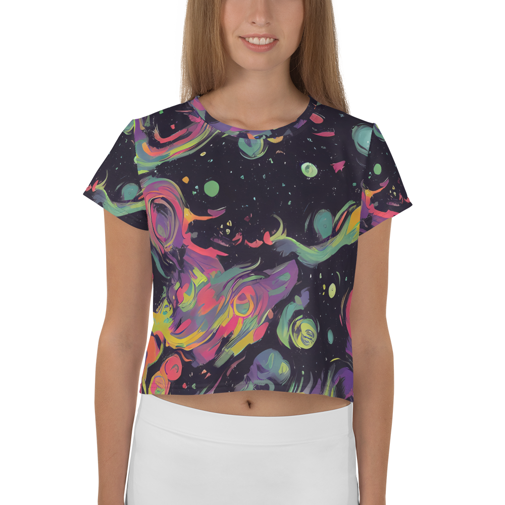 Women's Crop Tee - Psychedelic Drift