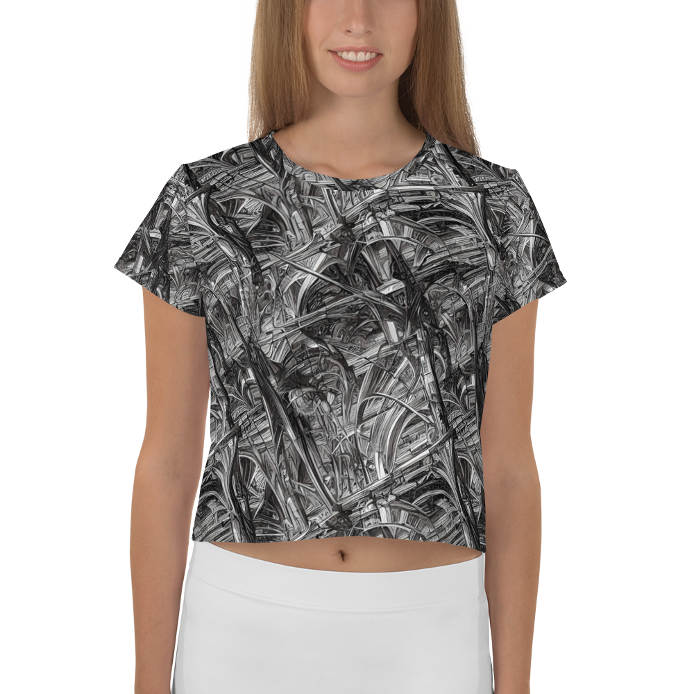 Women's Crop Tee - Gothic Whirlwind