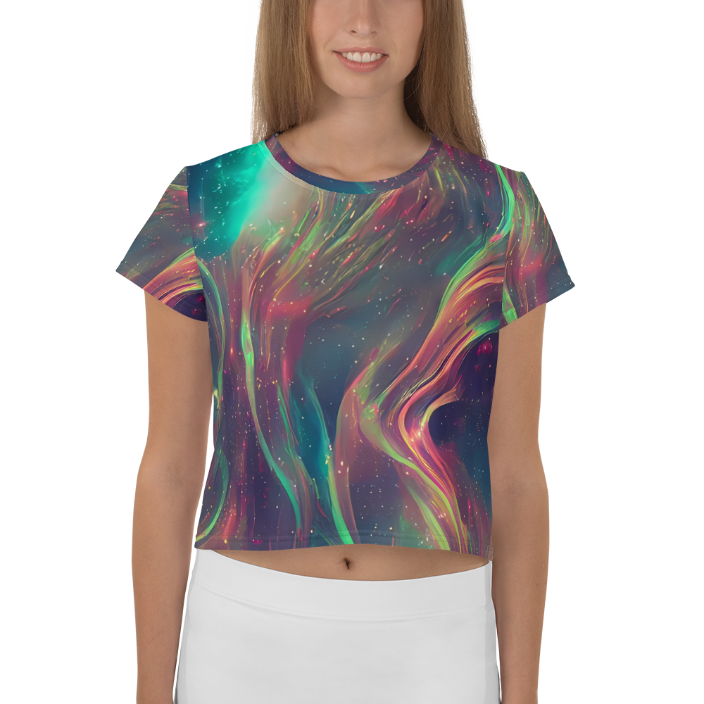 Women's Crop Tee - Temple Wave