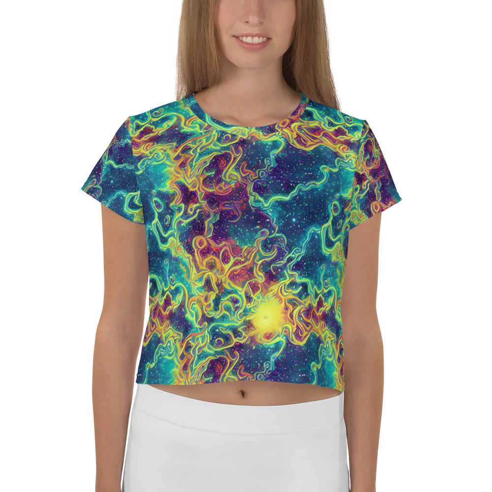 Women's Crop Tee - Echoed Pulses