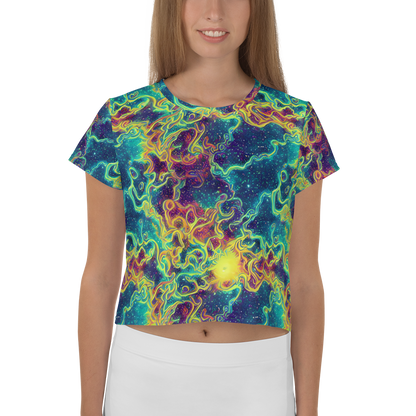 Women's Crop Tee - Echoed Pulses