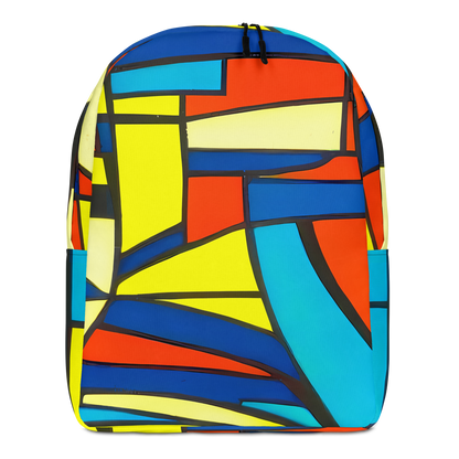 Minimalist Backpack - Neon Fractals