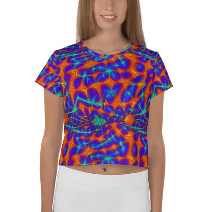 Women's Crop Tee - Nebula Tides