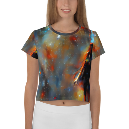 Women's Crop Tee - Brush Nebula