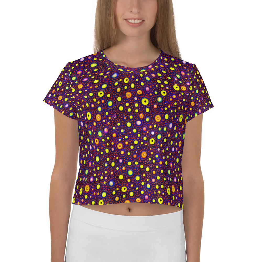 Women's Crop Tee - Cosmic Dotscape