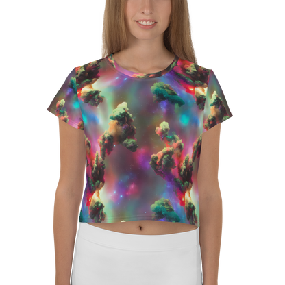 Women's Crop Tee - Nebula Dreams