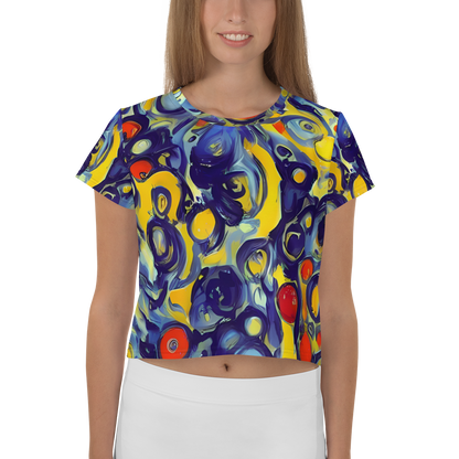 Women's Crop Tee - Dynamic Doodles