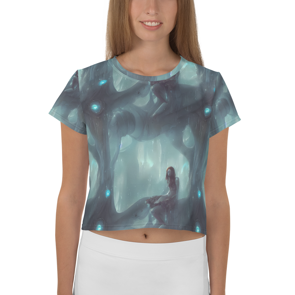 Women's Crop Tee - Liquid Serenity