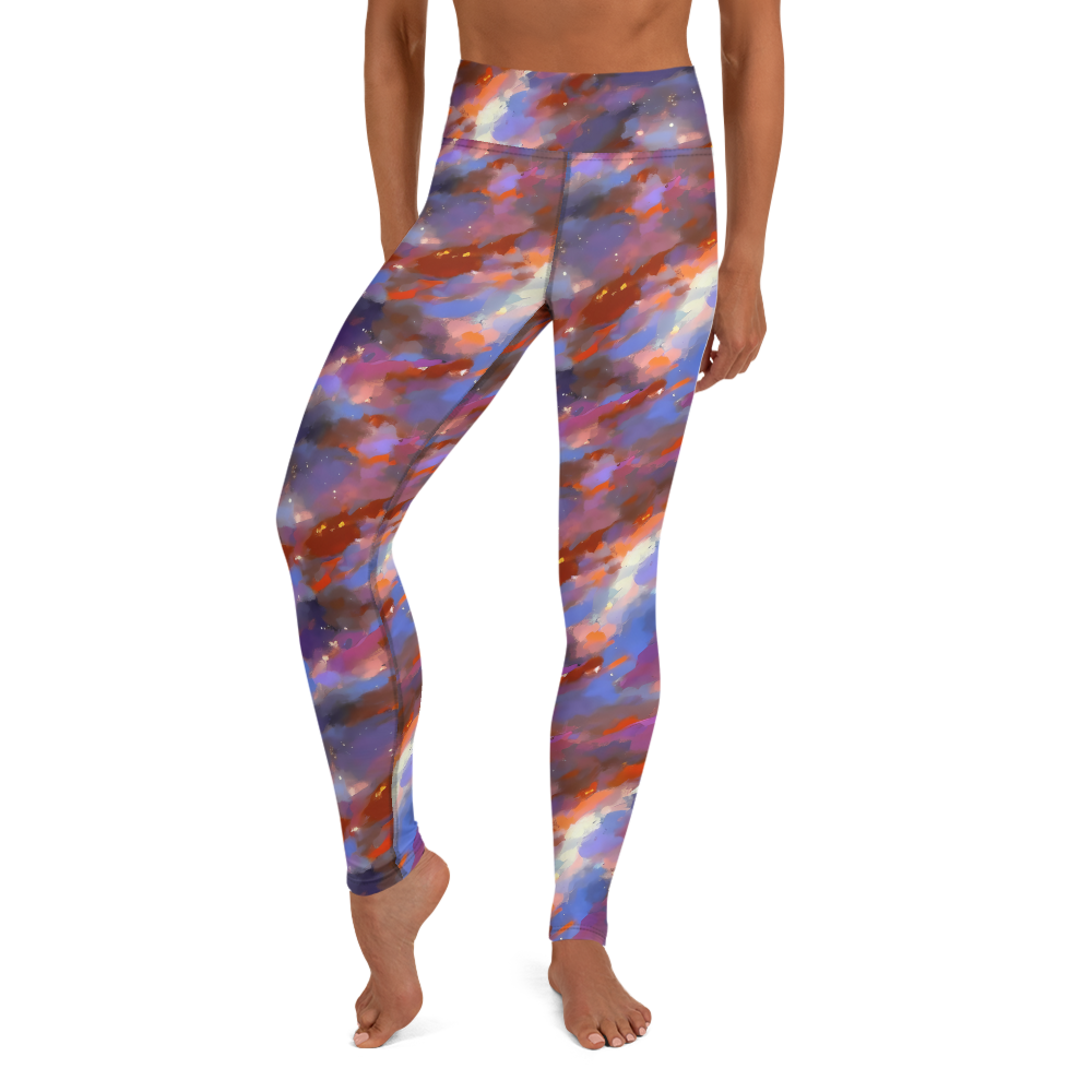 Yoga Leggings - Celestial Brushstroke