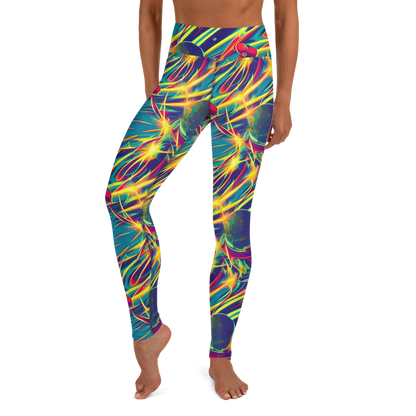 Yoga Leggings - Cosmic Inferno