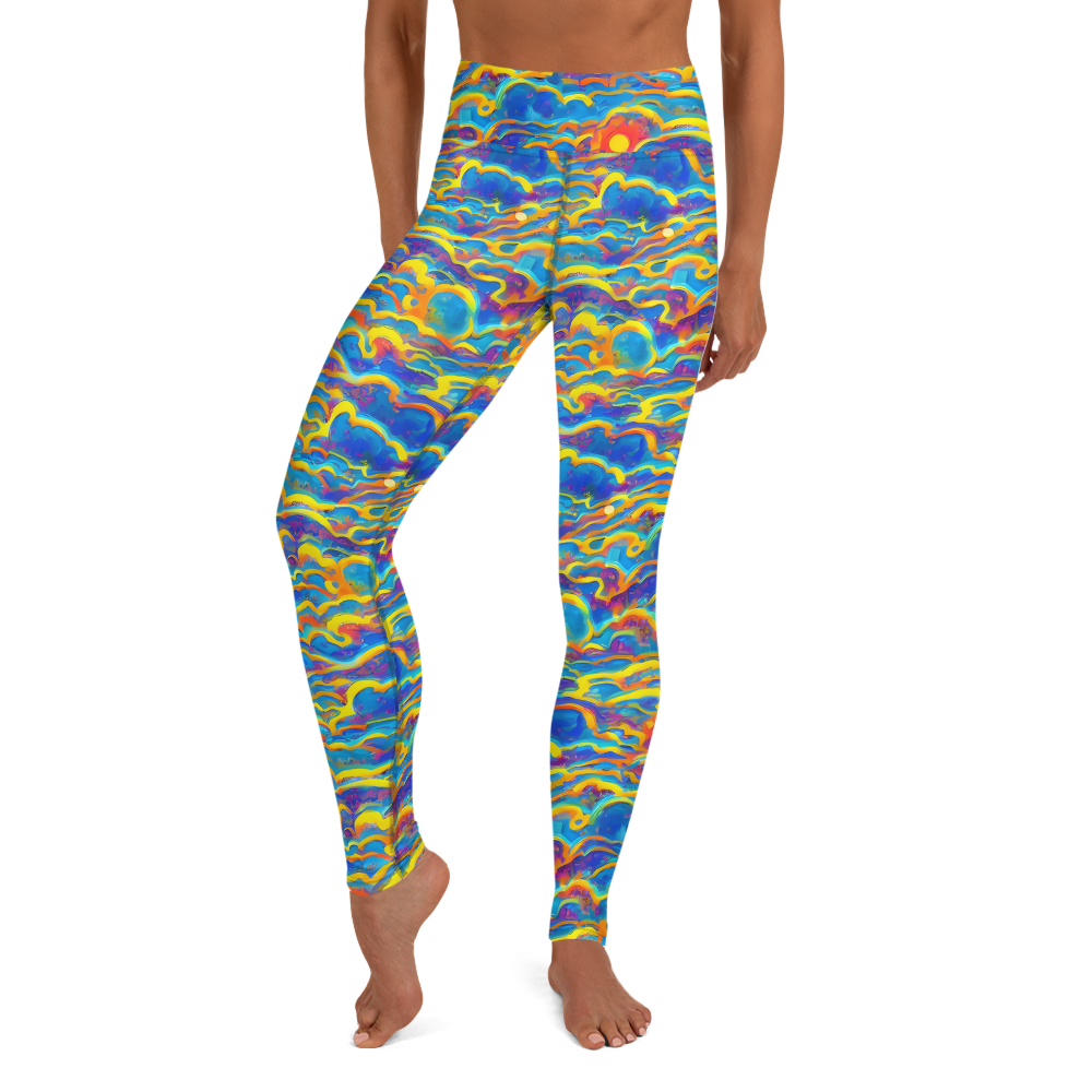 Yoga Leggings - Chroma Ripple