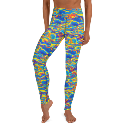 Yoga Leggings - Chroma Ripple