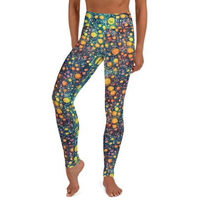 Yoga Leggings - Starry Orbits