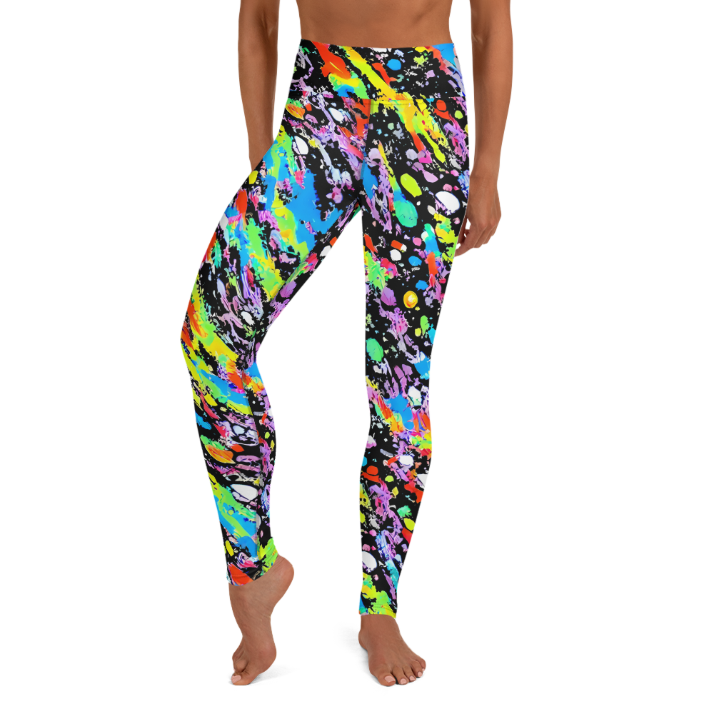 Yoga Leggings - Pollock Pulse