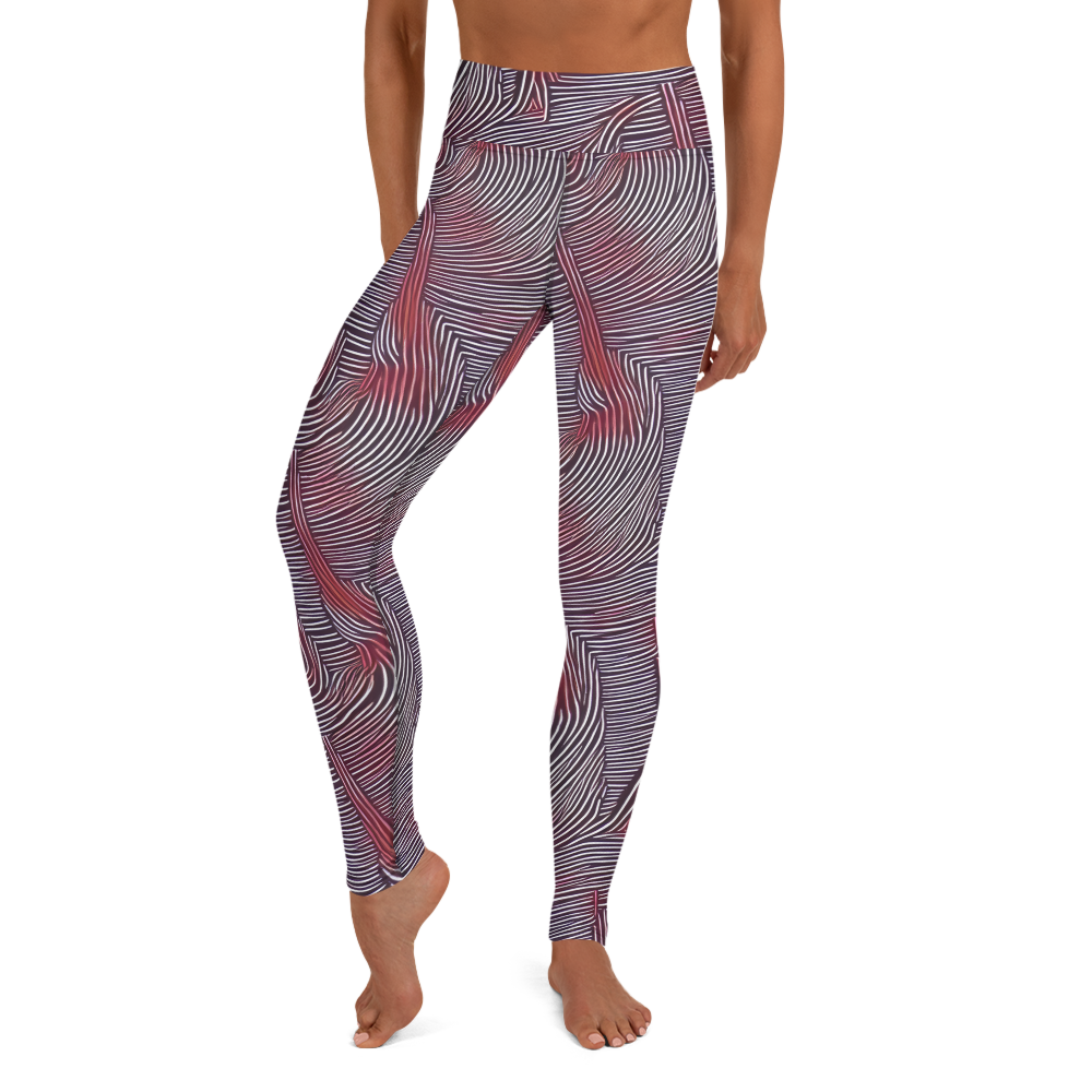 Yoga Leggings - Nebula Waves