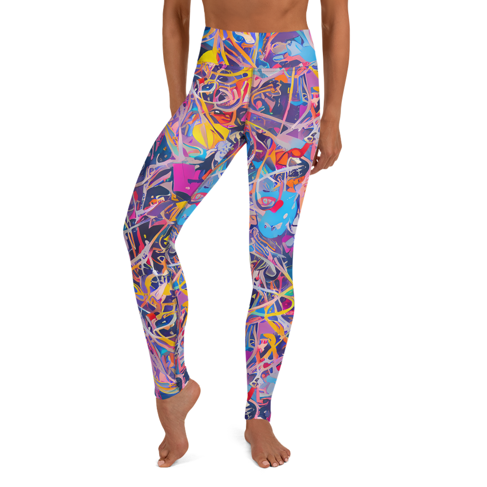 Yoga Leggings - Vibrant Fusion