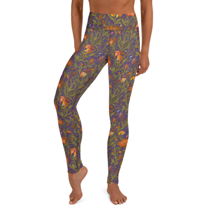 Yoga Leggings - Botanical Nebula