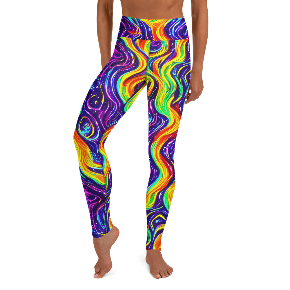 Yoga Leggings - Galactic Flames