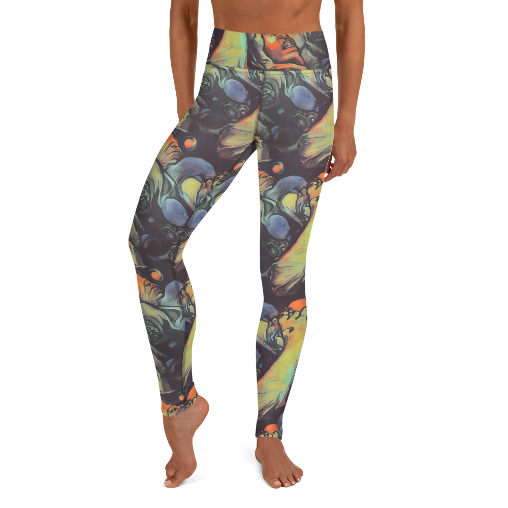 Yoga Leggings - Cosmic Scream