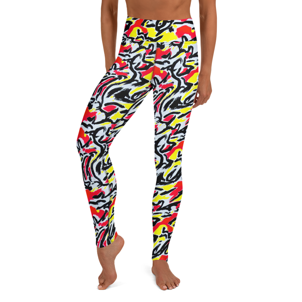 Yoga Leggings - Cosmic Brushstrokes