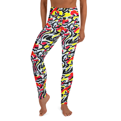 Yoga Leggings - Cosmic Brushstrokes