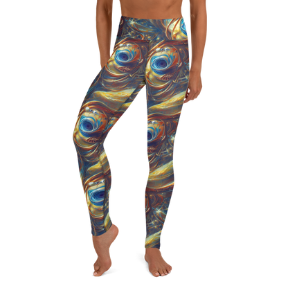 Yoga Leggings - Celestial Vortex