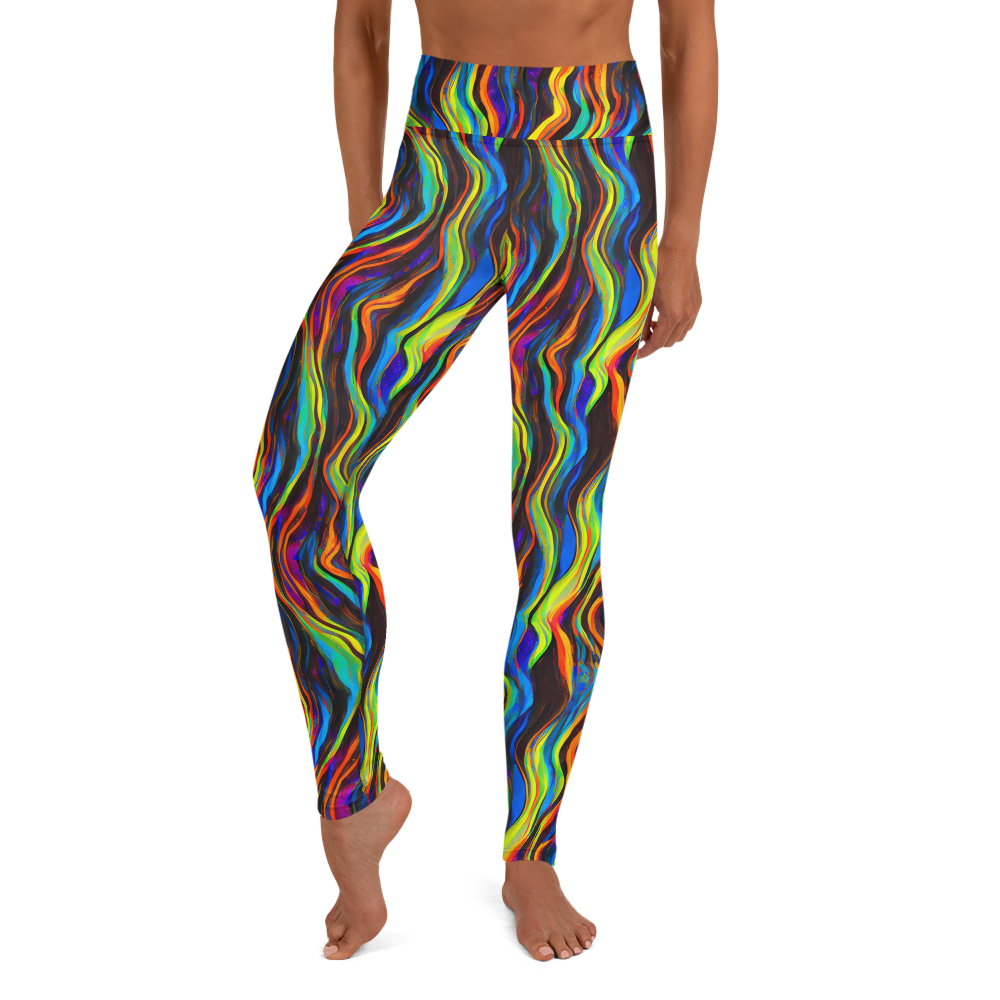 Yoga Leggings - Celestial Waves