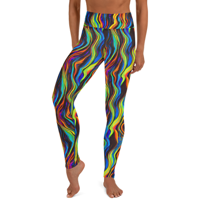 Yoga Leggings - Celestial Waves