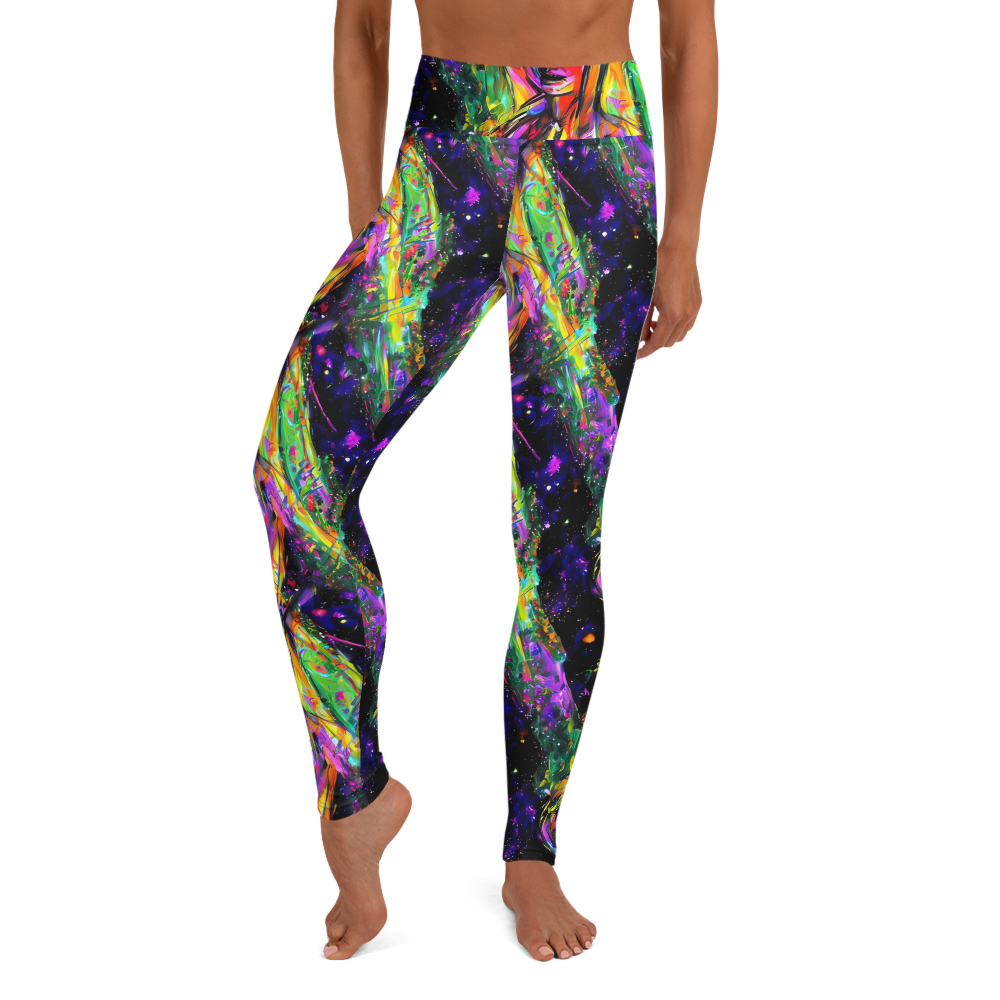 Yoga Leggings - Galactic Flamenco