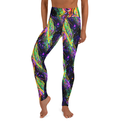 Yoga Leggings - Galactic Flamenco