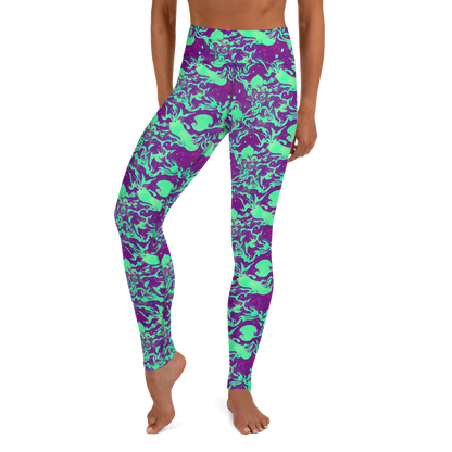 Yoga Leggings - Alien Ripples