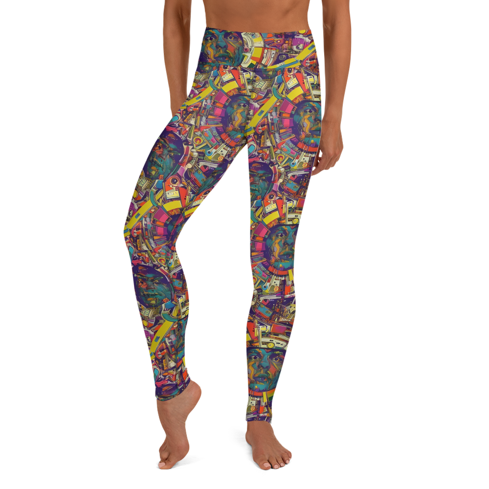 Yoga Leggings - Cosmic Collage