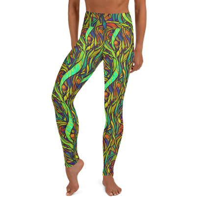 Yoga Leggings - Cosmic Garden