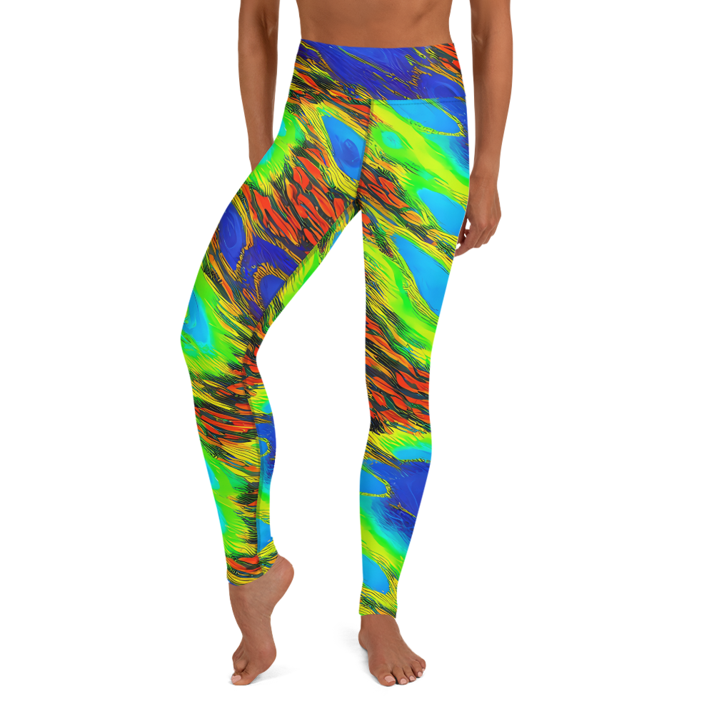 Yoga Leggings - Hodgkin's Blaze