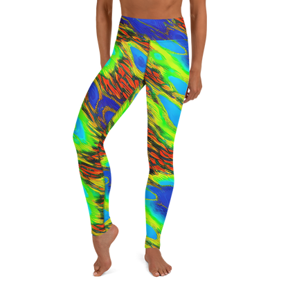 Yoga Leggings - Hodgkin's Blaze