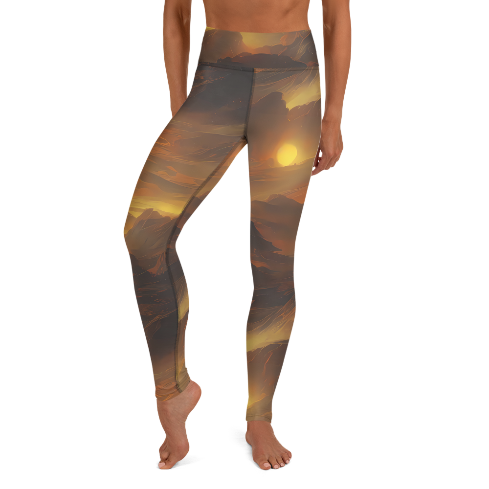 Yoga Leggings - Sunset Shores