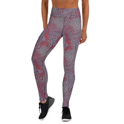 Yoga Leggings - Nebula Waves